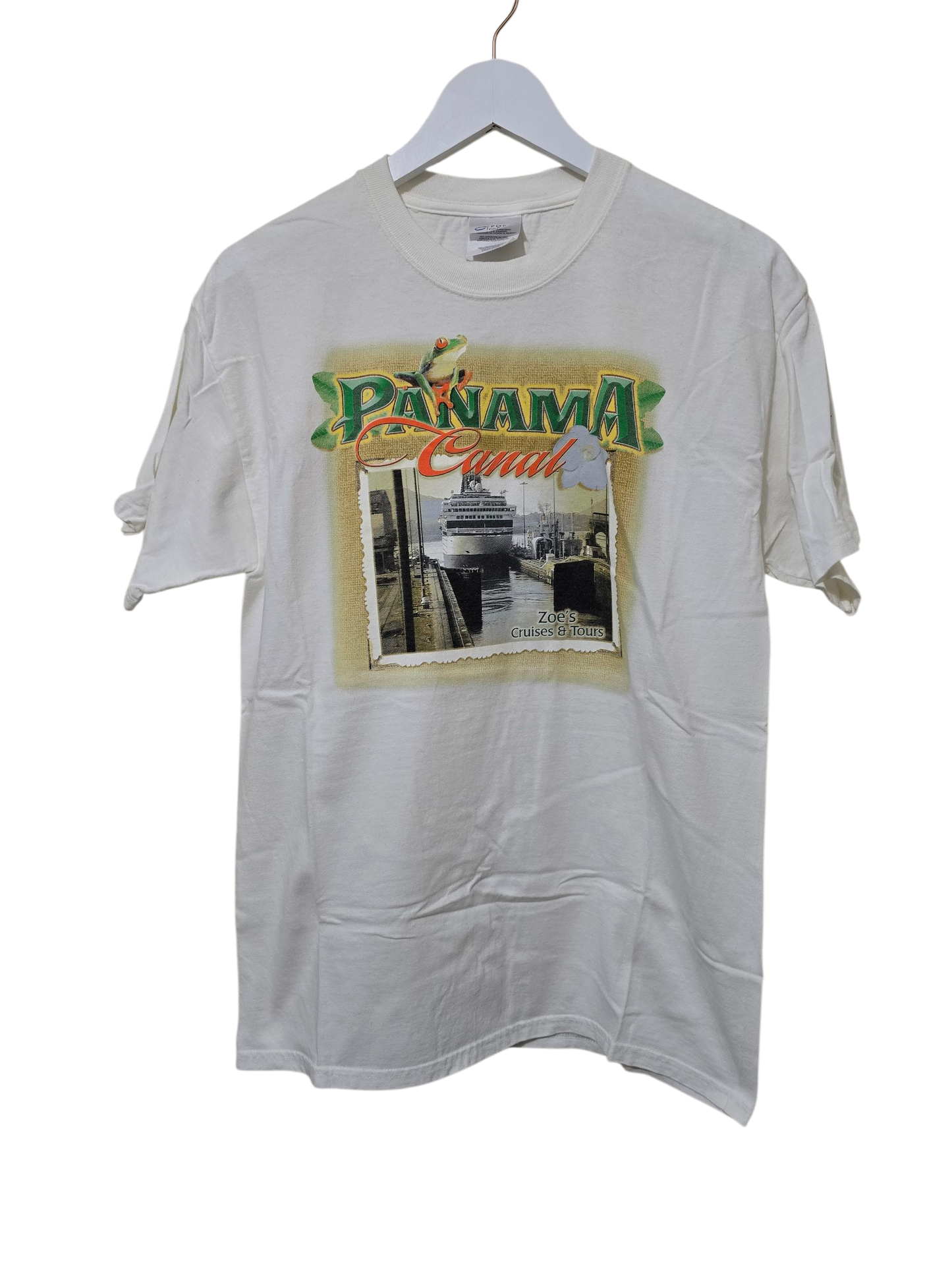 Port & Company Y2K Vintage Panama Canal T-Shirt | M