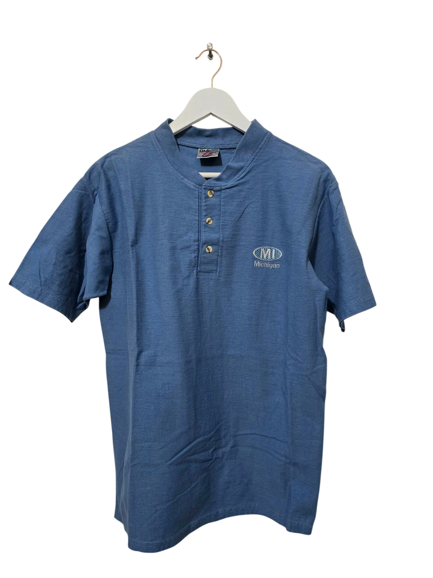 Oneita 90s Vintage Shirt in Blau | L