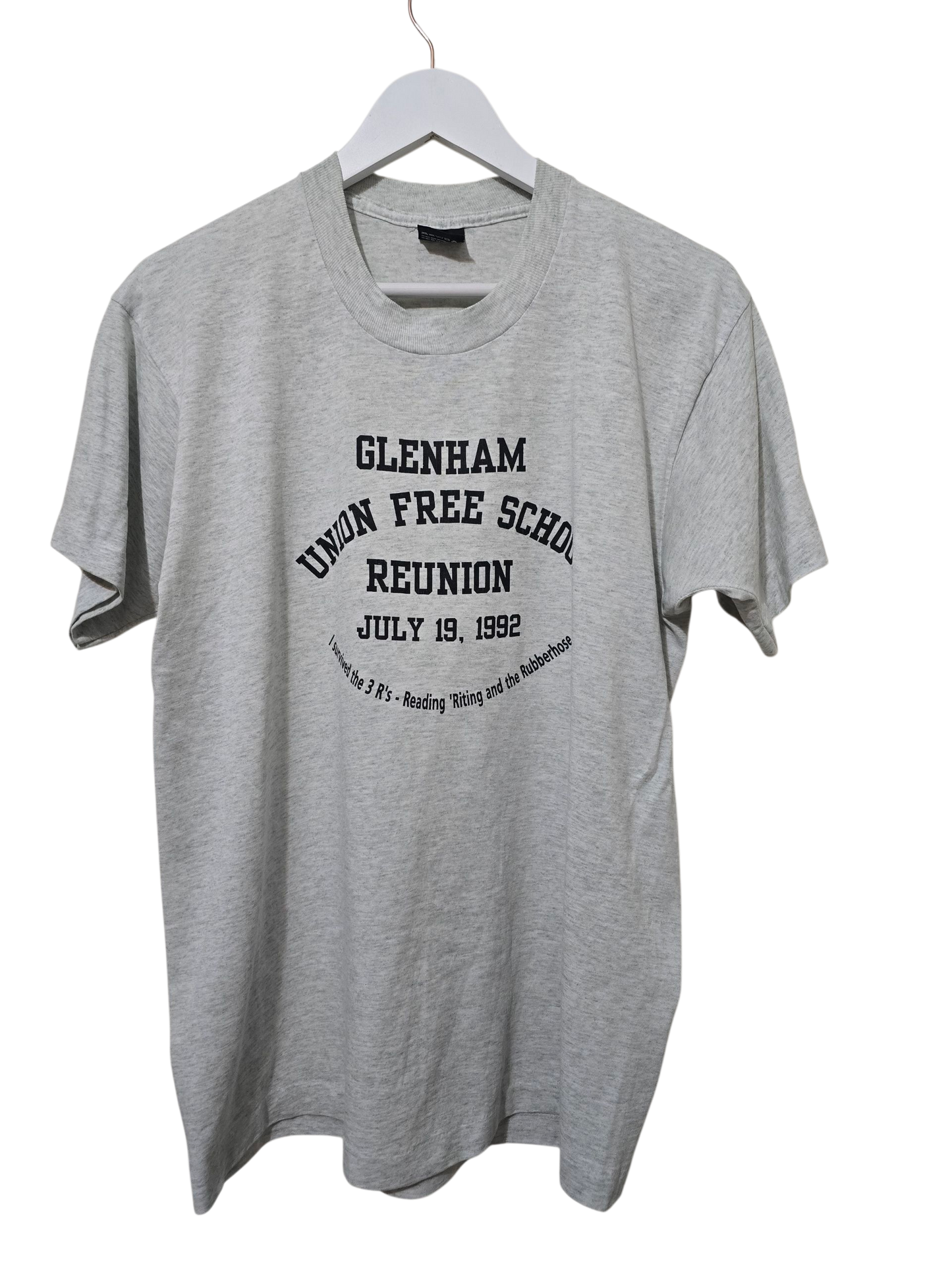 90s Vintage Screen Stars Best – Glenham Union Free School Reunion T-Shirt | Größe L (1992)