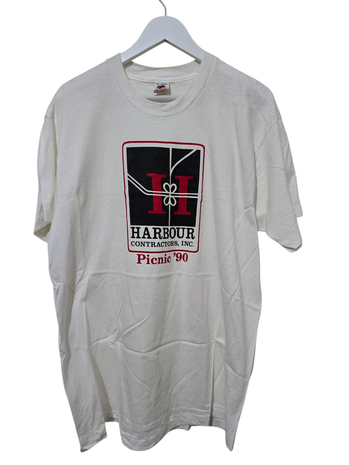 Fruit of the Loom T-Shirt – Harbour Contractors Picnic '90 | XL💜✨ Wie Neu