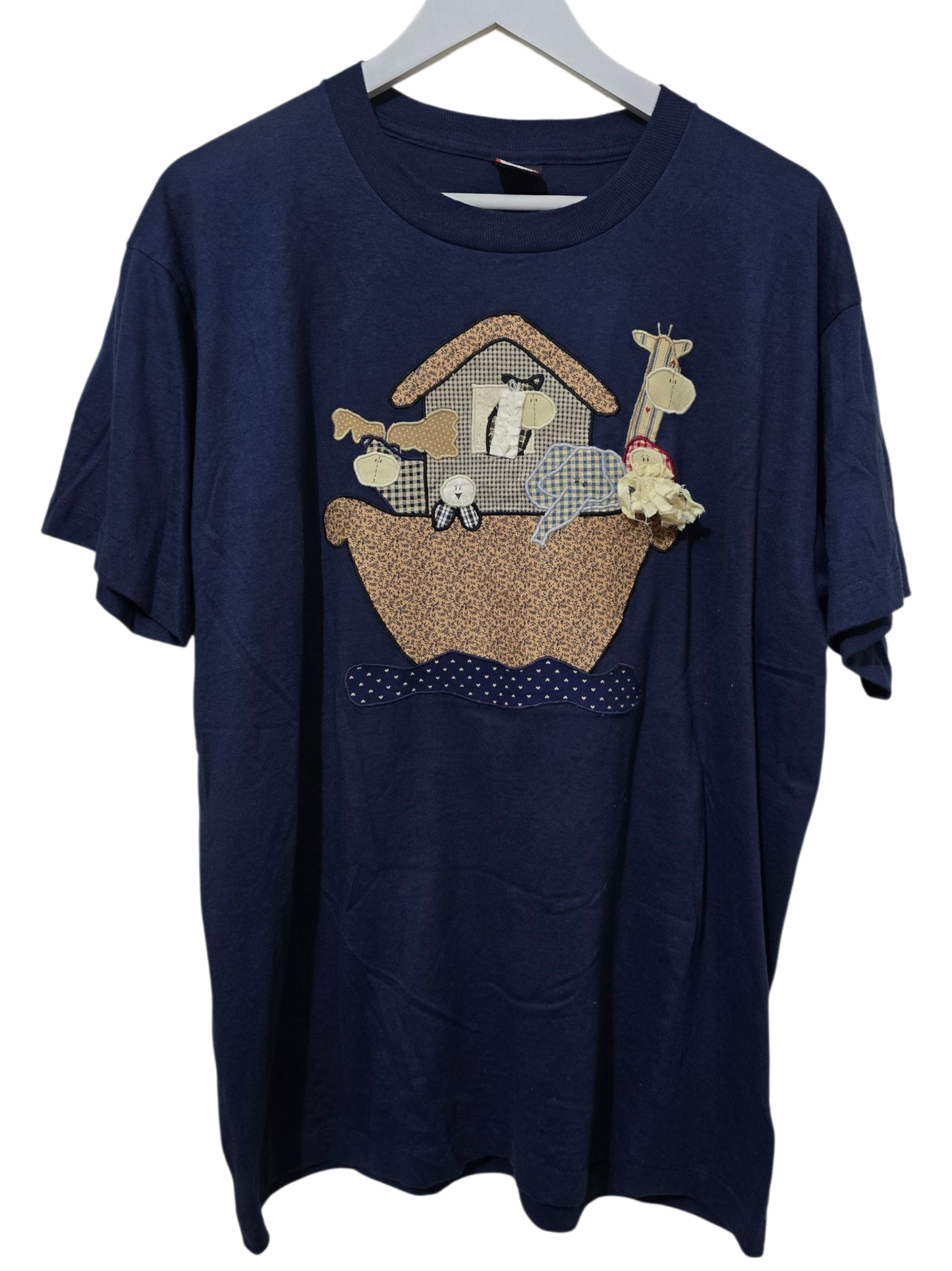 90s Vintage T-Shirt von Screen Stars Best – Arche-Noah-Motiv | XL