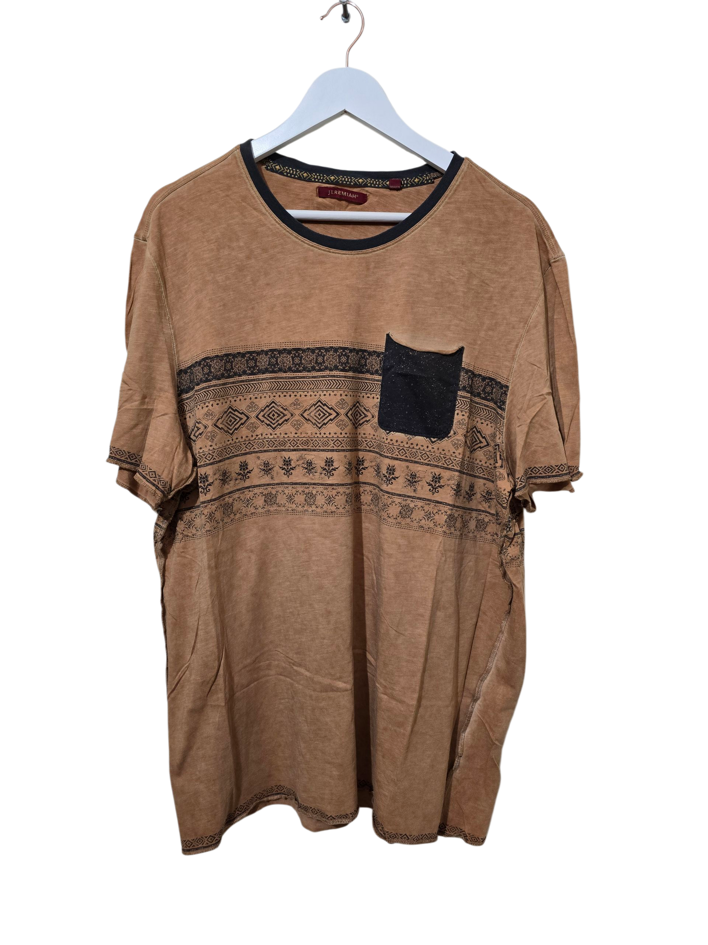 Jeremiah T-Shirt mit Ethno-Muster | XL Oversied