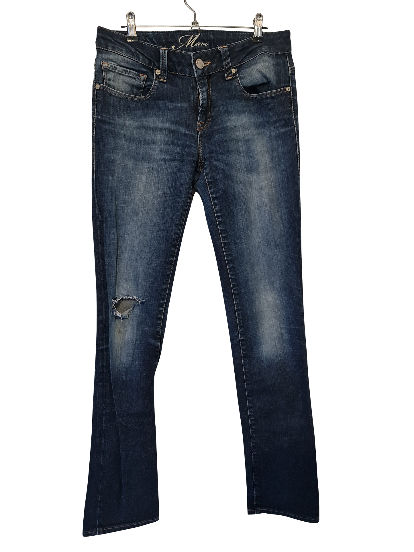 Vintage Mavi Slim Fit Jeans im Used-Look | W27 L30 | S–M | EU 38 | Post Y2K