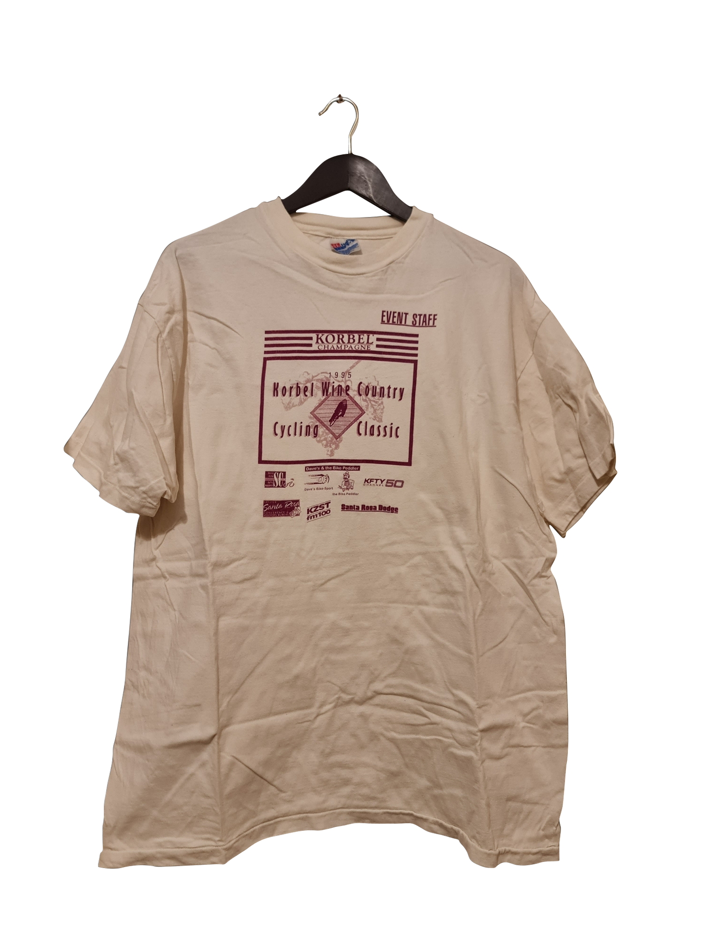 90s Vintage Korbel Wine Country Cycling Classic Tee | XL