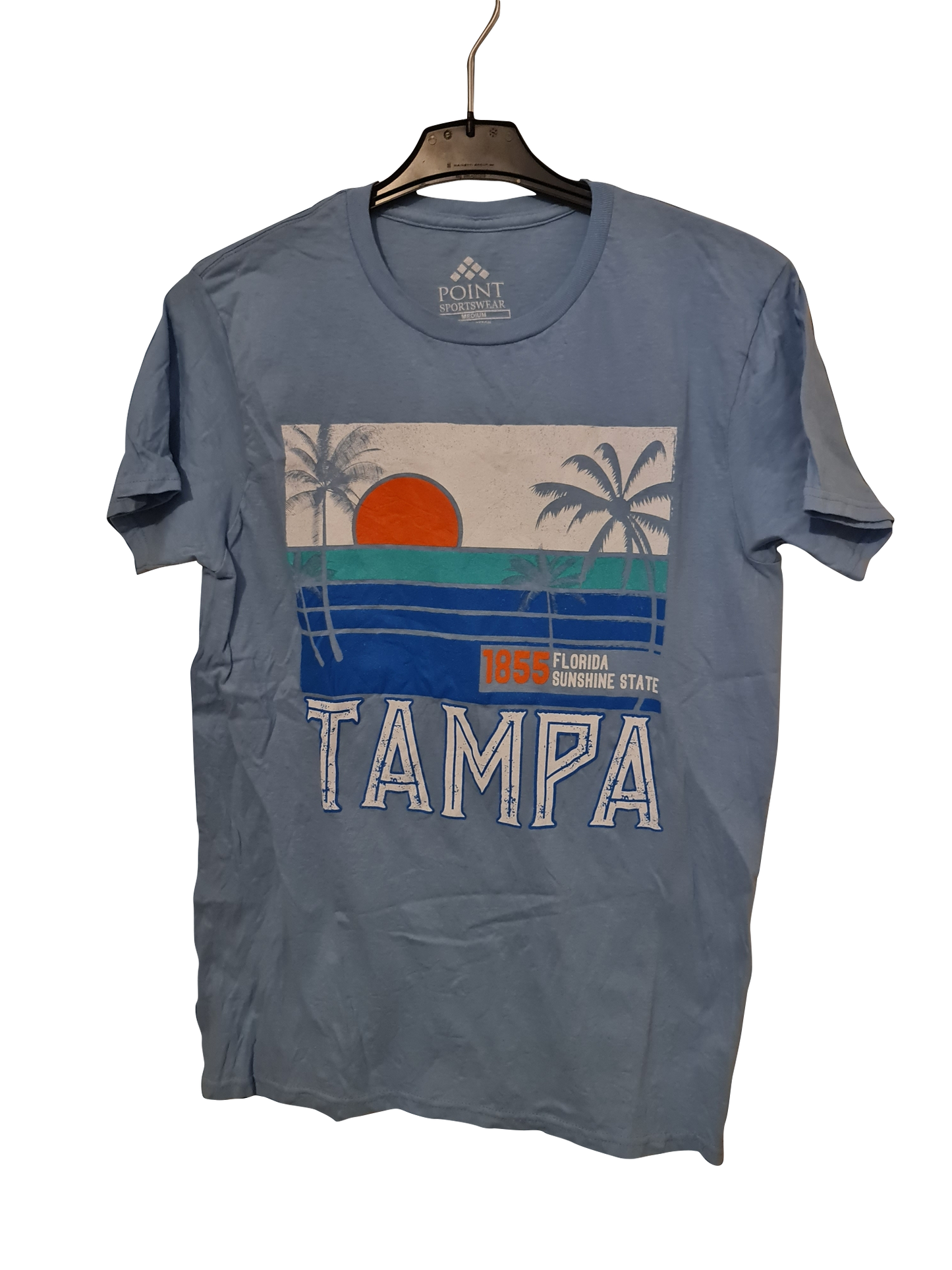 Tampa Florida T-Shirt – Sunset Graphic Print | M