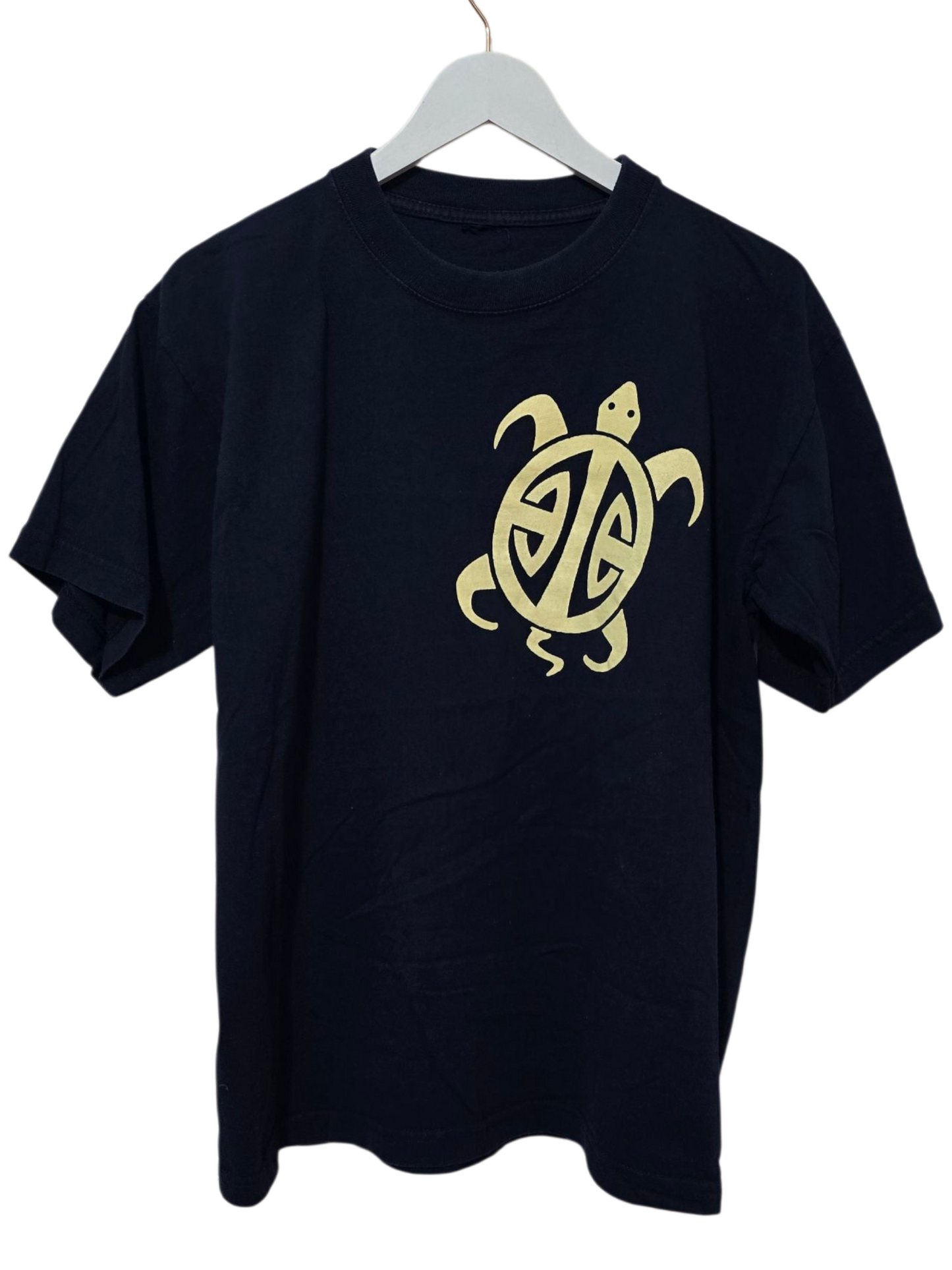T-Shirt mit Schildkröten-Motiv – Dunkelblau | Oversize M