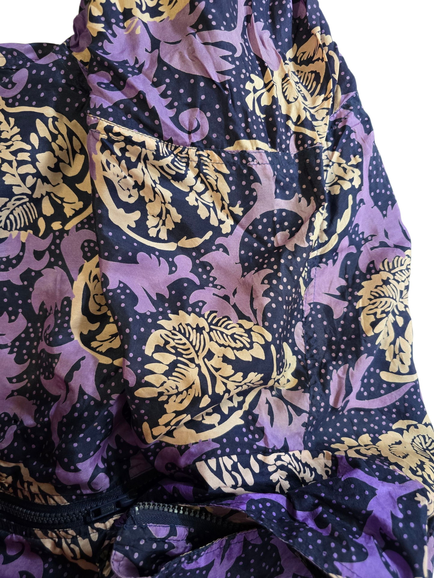 80s Bogari Silk Vintage-Jacke | L
