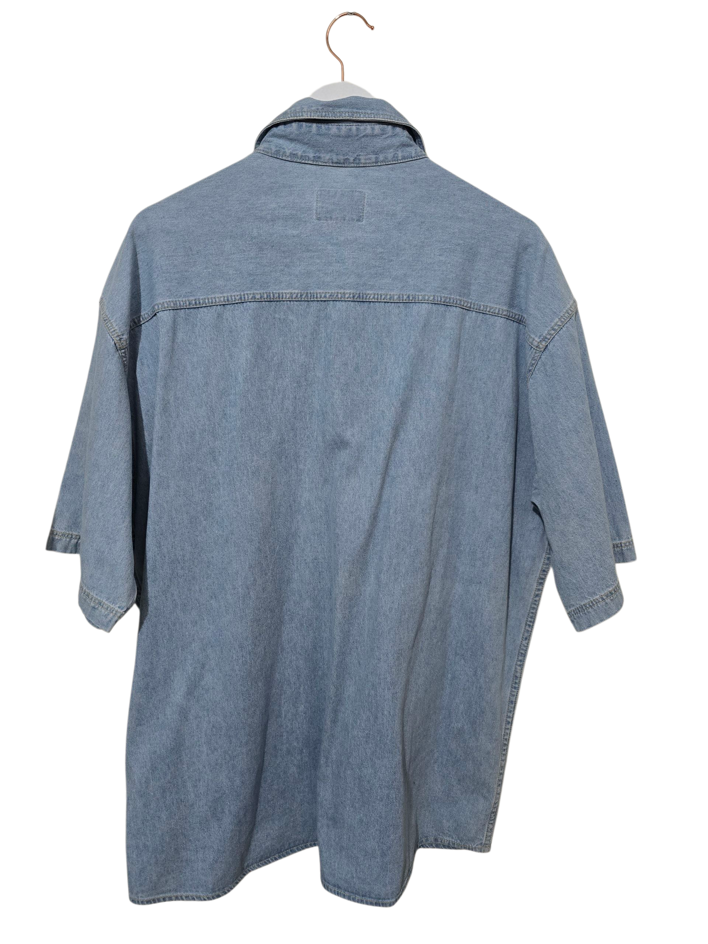 90er Mustang Jeans Denim Kurzarmhemd | XL Oversized