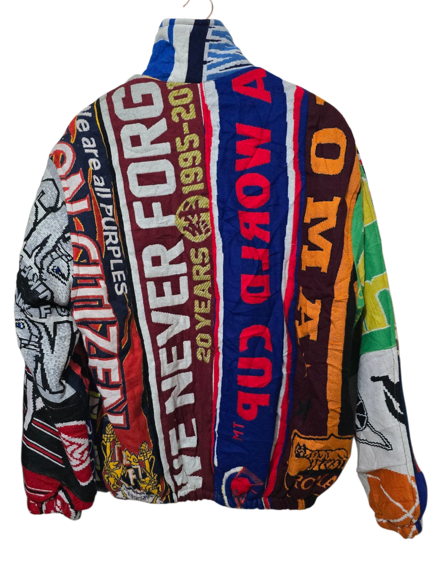 Vintage Patchwork Fußballjacke | XL