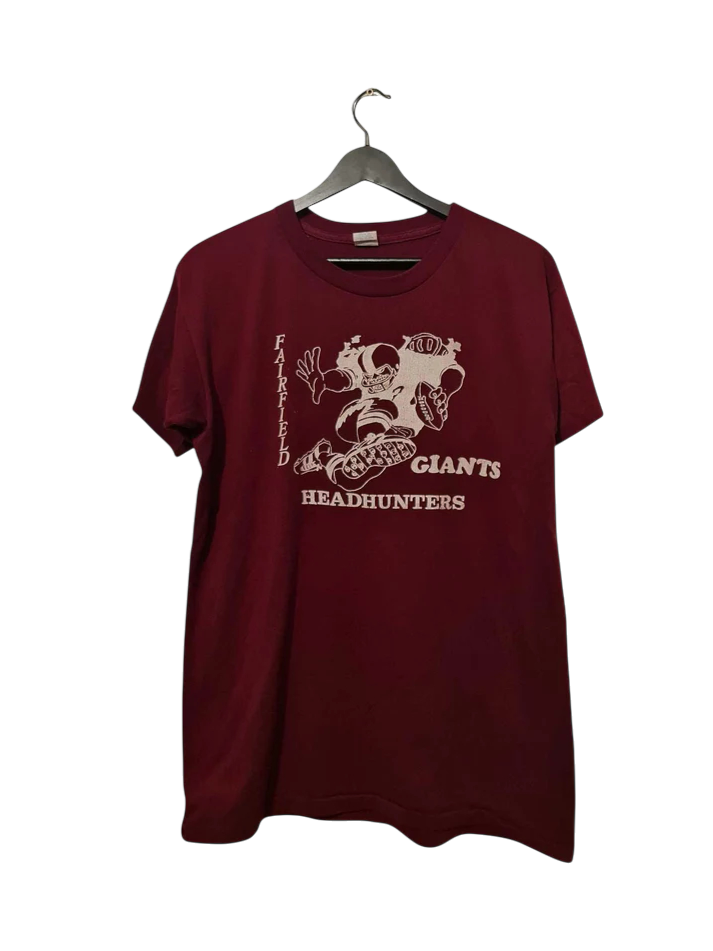 80s Vintage Sportswear "Fairfield Giants Headhunters" T-Shirt | L