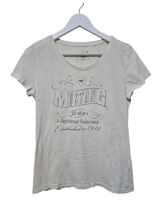 Y2K Vintage Mustang Western-Style cropped T-Shirt | M