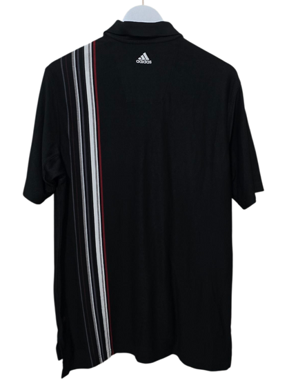 Adidas Vintage Polo-Shirt mit Streifenmuster | L
