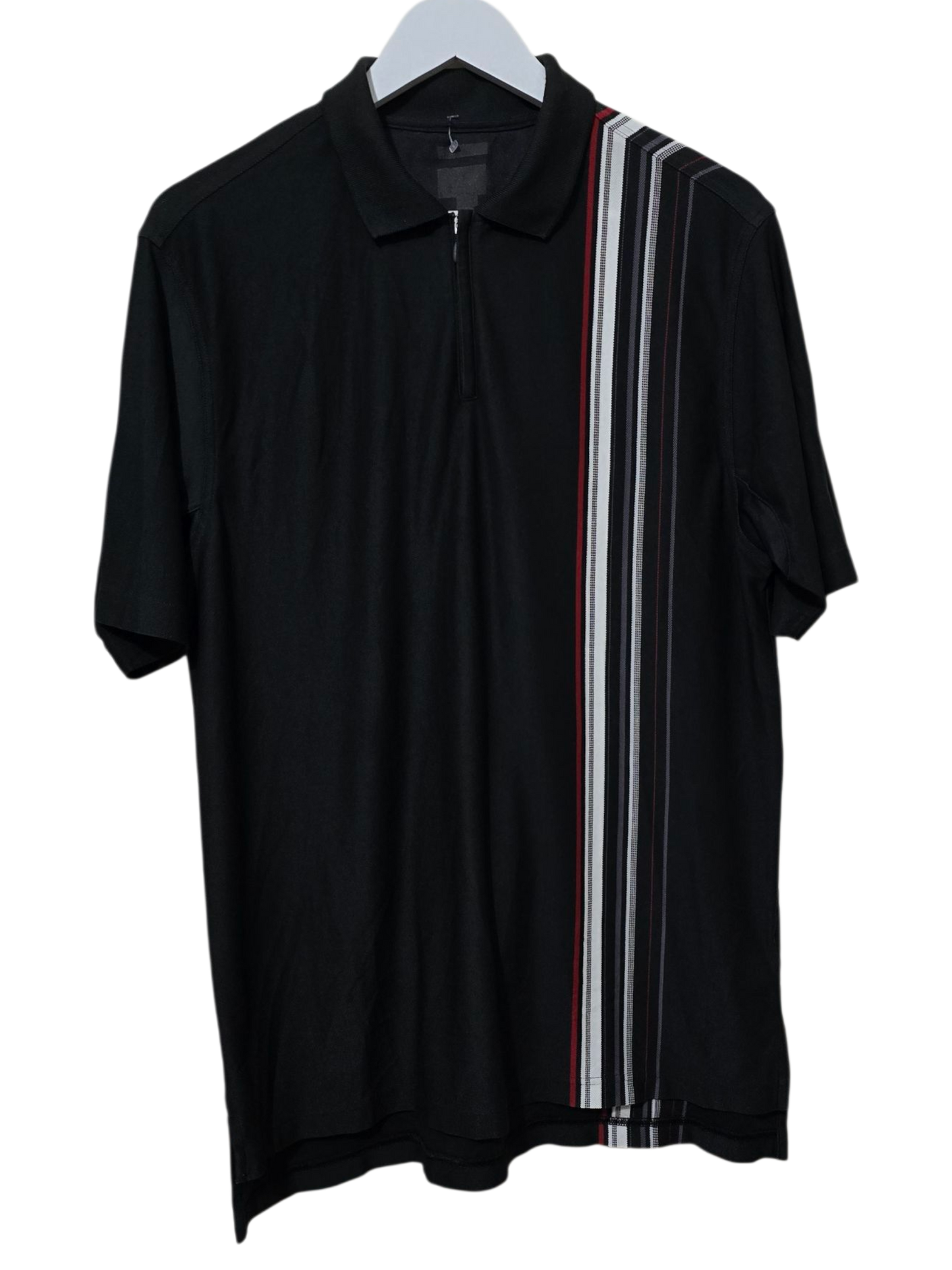 Adidas Vintage Polo-Shirt mit Streifenmuster | L