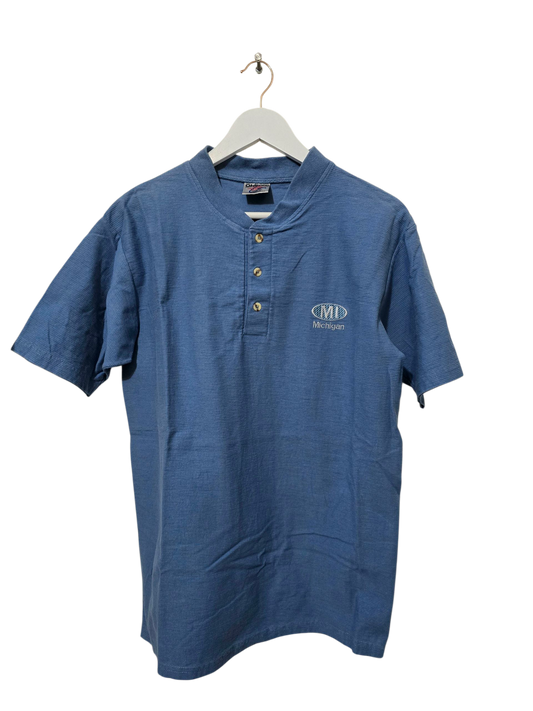 Oneita 90s Vintage Shirt in Blau | L