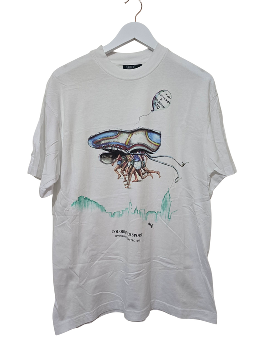 Hanes Top-T T-Shirt „Colori Per Lo Sport – Ippodromo Cesena Trotto“ | L💜✨ Wie Neu