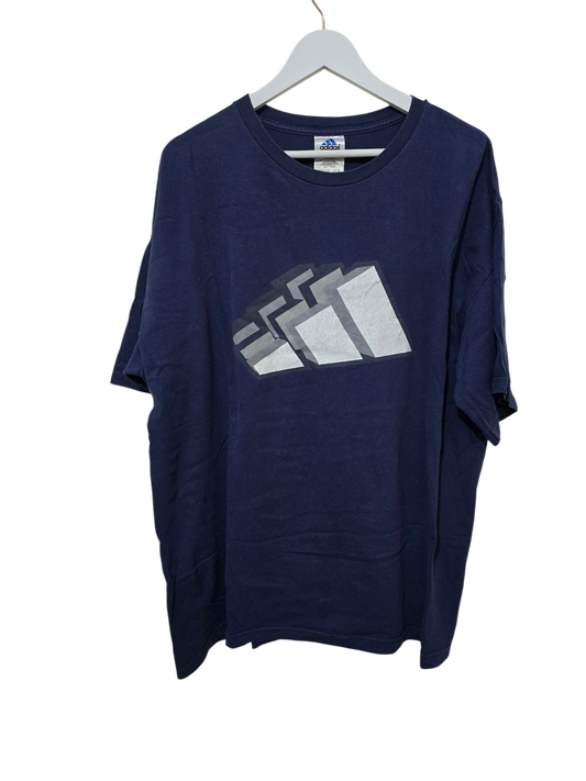 90s Vintage Adidas T-Shirt – Blau | XL