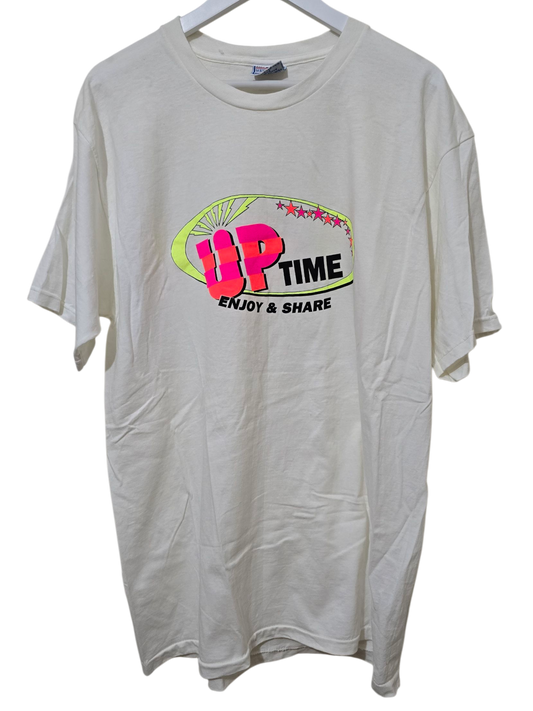 90s Vintage AllSport MaxWeight T-Shirt – "HP Time – Enjoy &Share" | XL