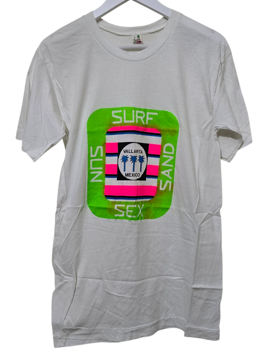 Bolero del Pacifico T-Shirt – "Surf, Sun, Sex, Sand" | M