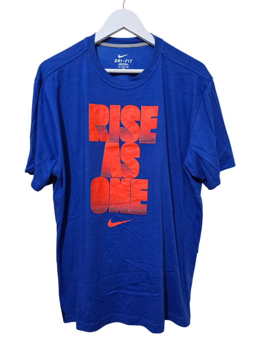 90s Vintage Nike T-Shirt "Rise As One" | XL