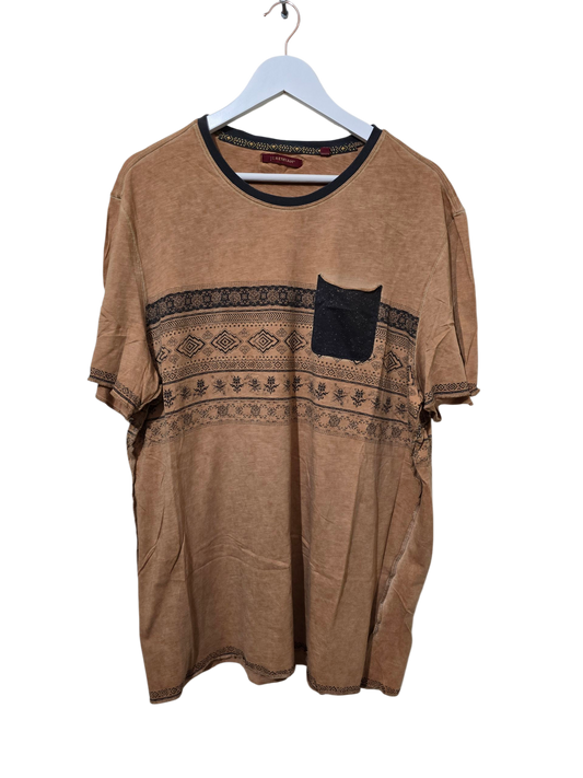 Jeremiah T-Shirt mit Ethno-Muster | XL Oversied