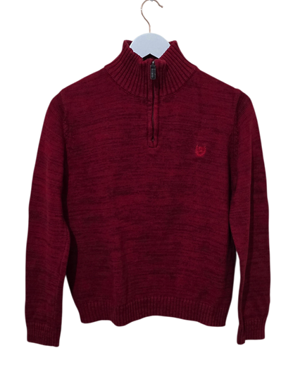 Chaps Zip-Troyer Strickpullover | XXS Oversized