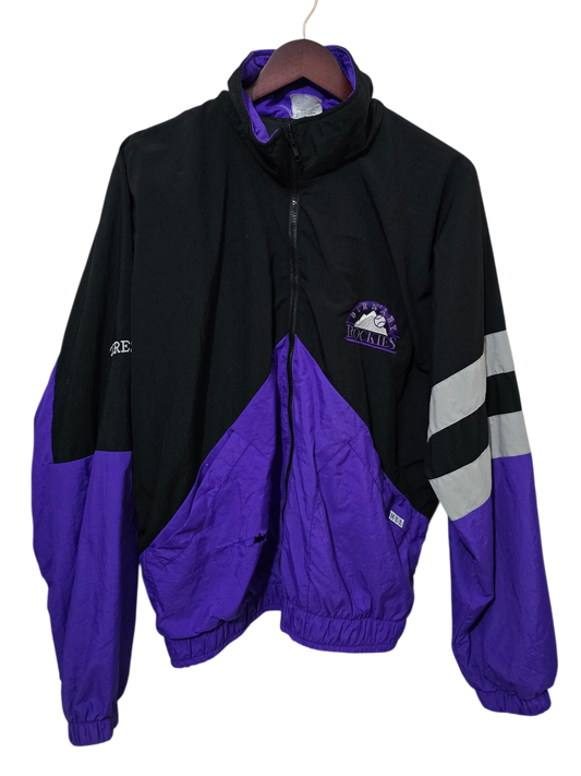 90s Vintage MEE Colorado Rockies Jacket | L–XL Oversized
