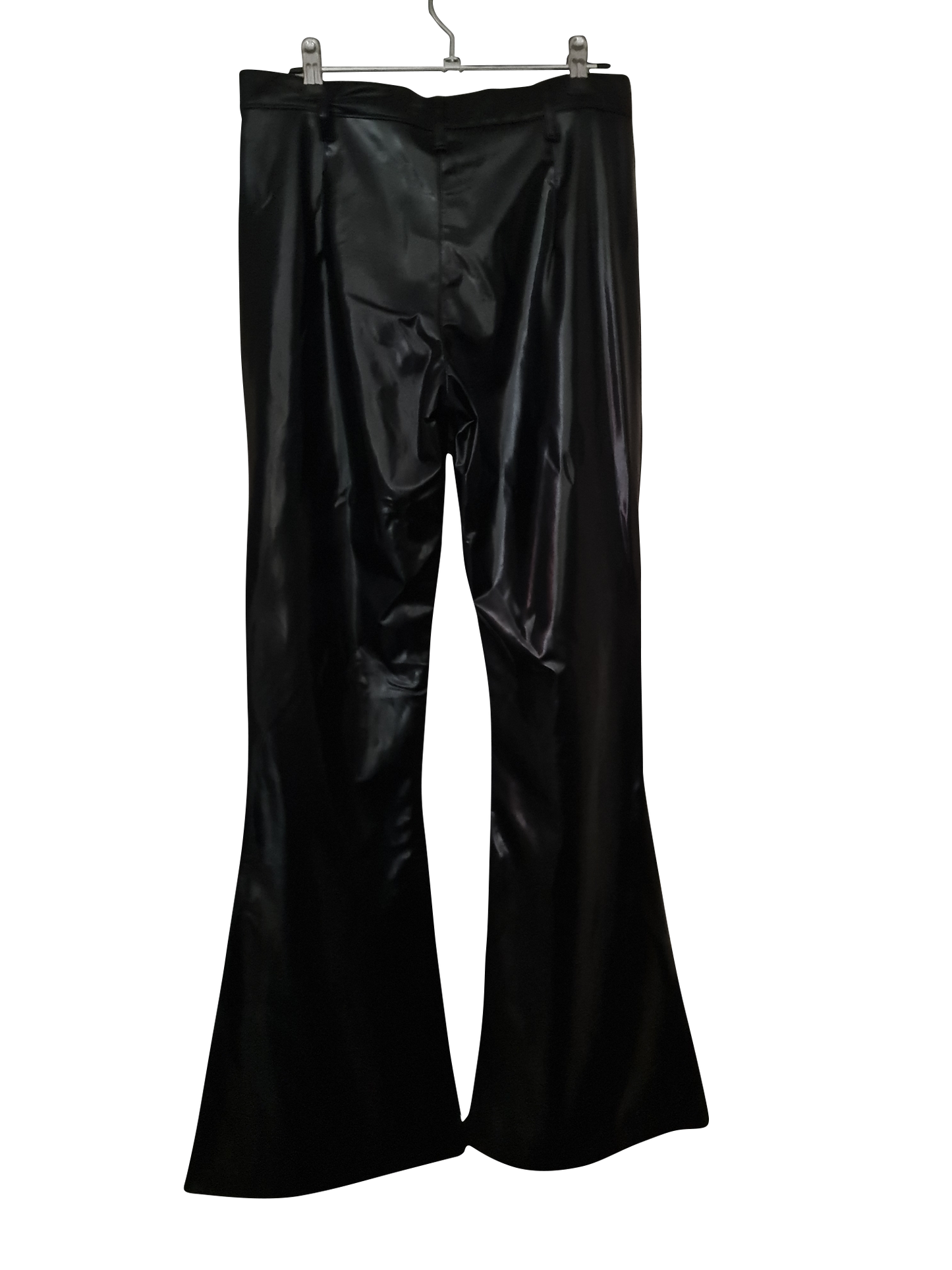 Schwarze Schlaghose in Lederoptik | W27 L32 | S–M | EU 38💜✨ Wie Neu