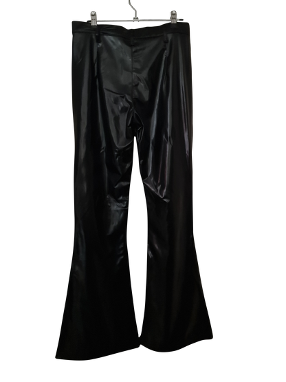 Schwarze Schlaghose in Lederoptik | W27 L32 | S–M | EU 38💜✨ Wie Neu