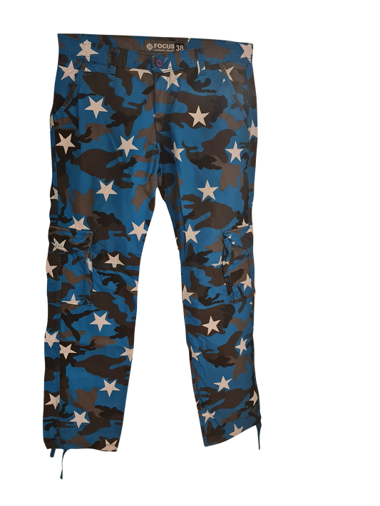 Focus Cargohose Camouflage Tapered Fit (Größe W38L34)