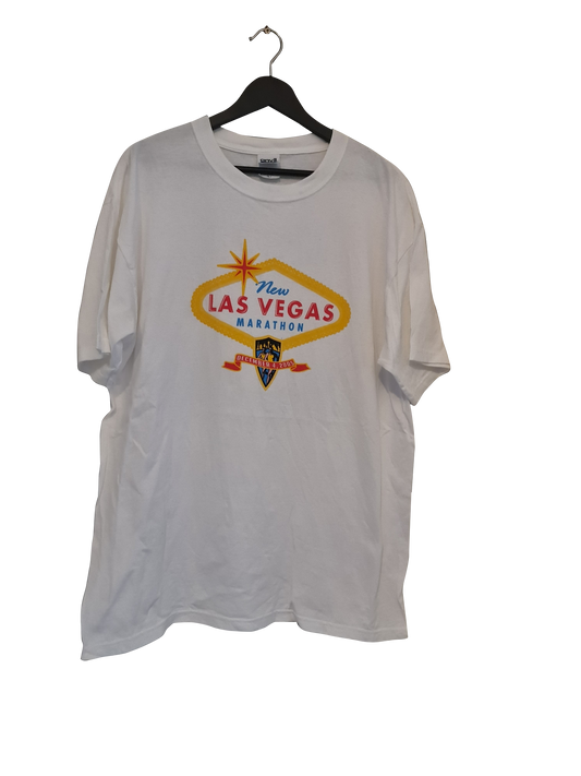Anvil – Vintage "New Las Vegas Marathon" T-Shirt | L (Oversize-Fit)