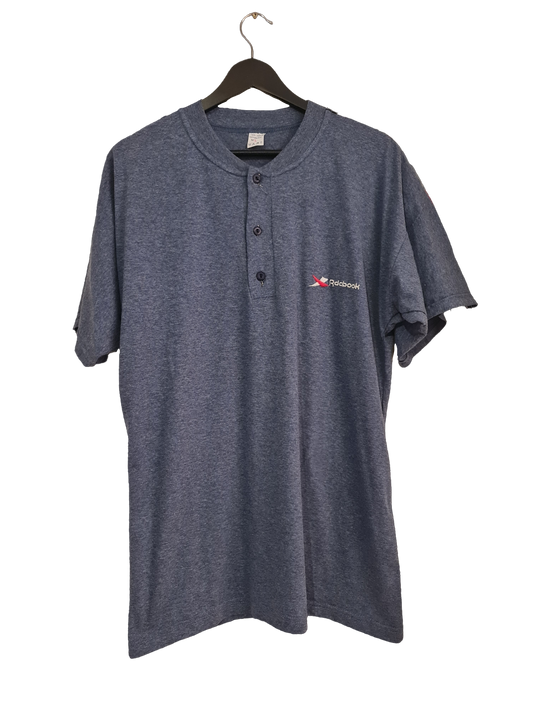 Reebok Polo-Shirt – Oversize Fit in Blau | Größe L