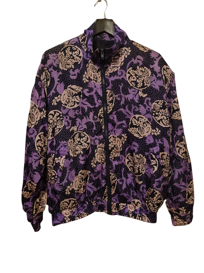 80s Bogari Silk Vintage-Jacke | L