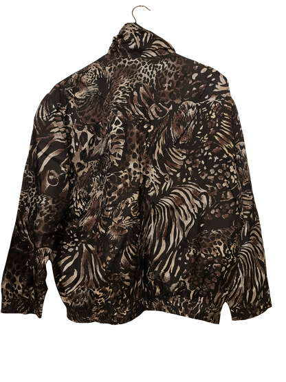 Vintage Jacke mit Animal-Print ( Größe M )