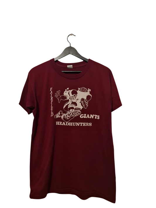 80s Vintage Sportswear "Fairfield Giants Headhunters" T-Shirt | L