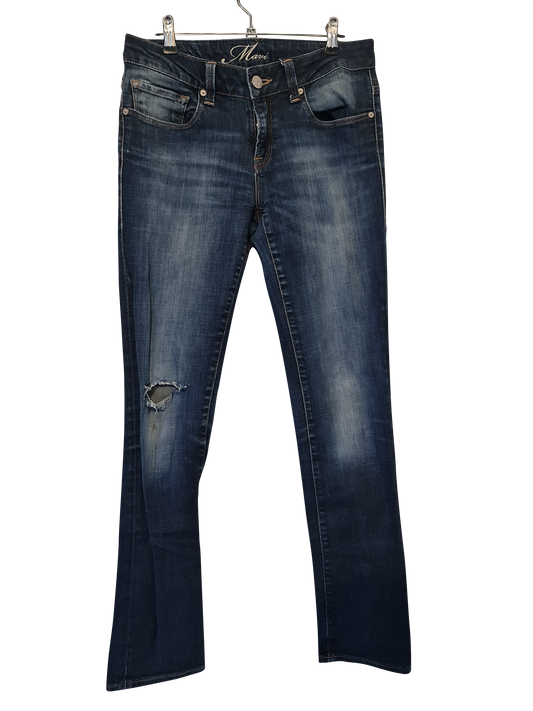 Vintage Mavi Slim Fit Jeans im Used-Look | W27 L30 | S–M | EU 38 | Post Y2K