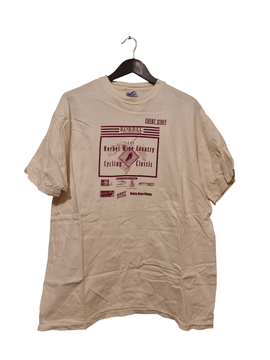 90s Vintage Korbel Wine Country Cycling Classic Tee | XL