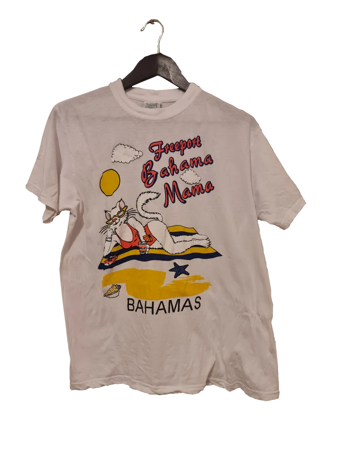 Island Dreams “Bahama Mama” T-Shirt – Vintage Bahamas Souvenir | L💜✨ Wie Neu