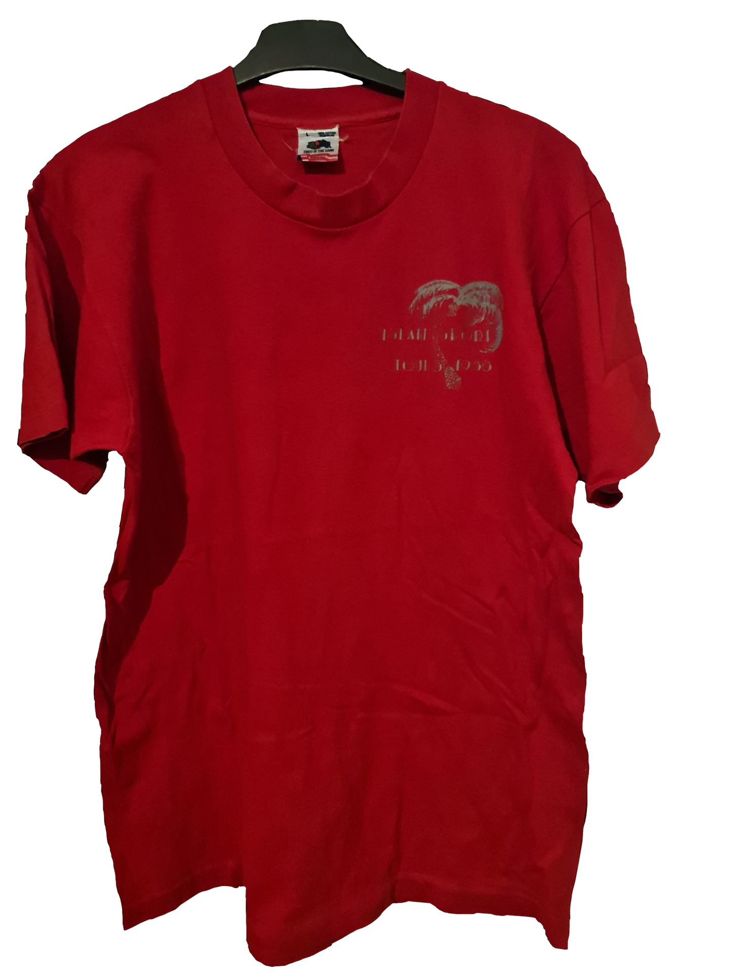 80s Vintage Fruit of the Loom T-Shirt „Miami Beach Coconut Club“ | L