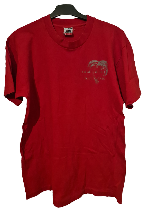 80s Vintage Fruit of the Loom T-Shirt „Miami Beach Coconut Club“ | L