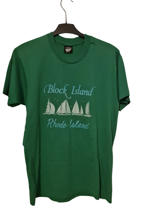 Block Island Rhode Island T-Shirt von Screen Stars Best | L | Vintage 90s