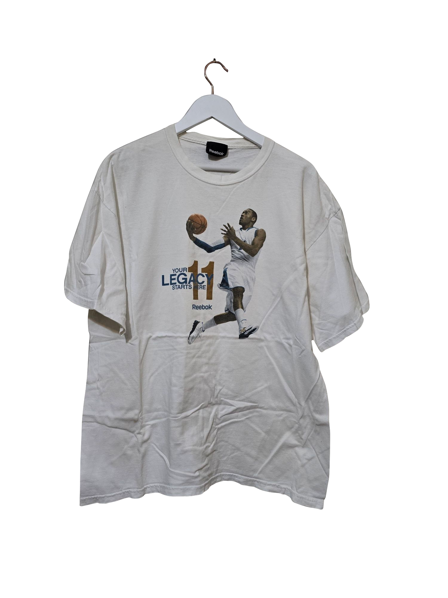 Vintage Reebok Basketball T-Shirt „Your Legacy Starts Here“ | L Oversized