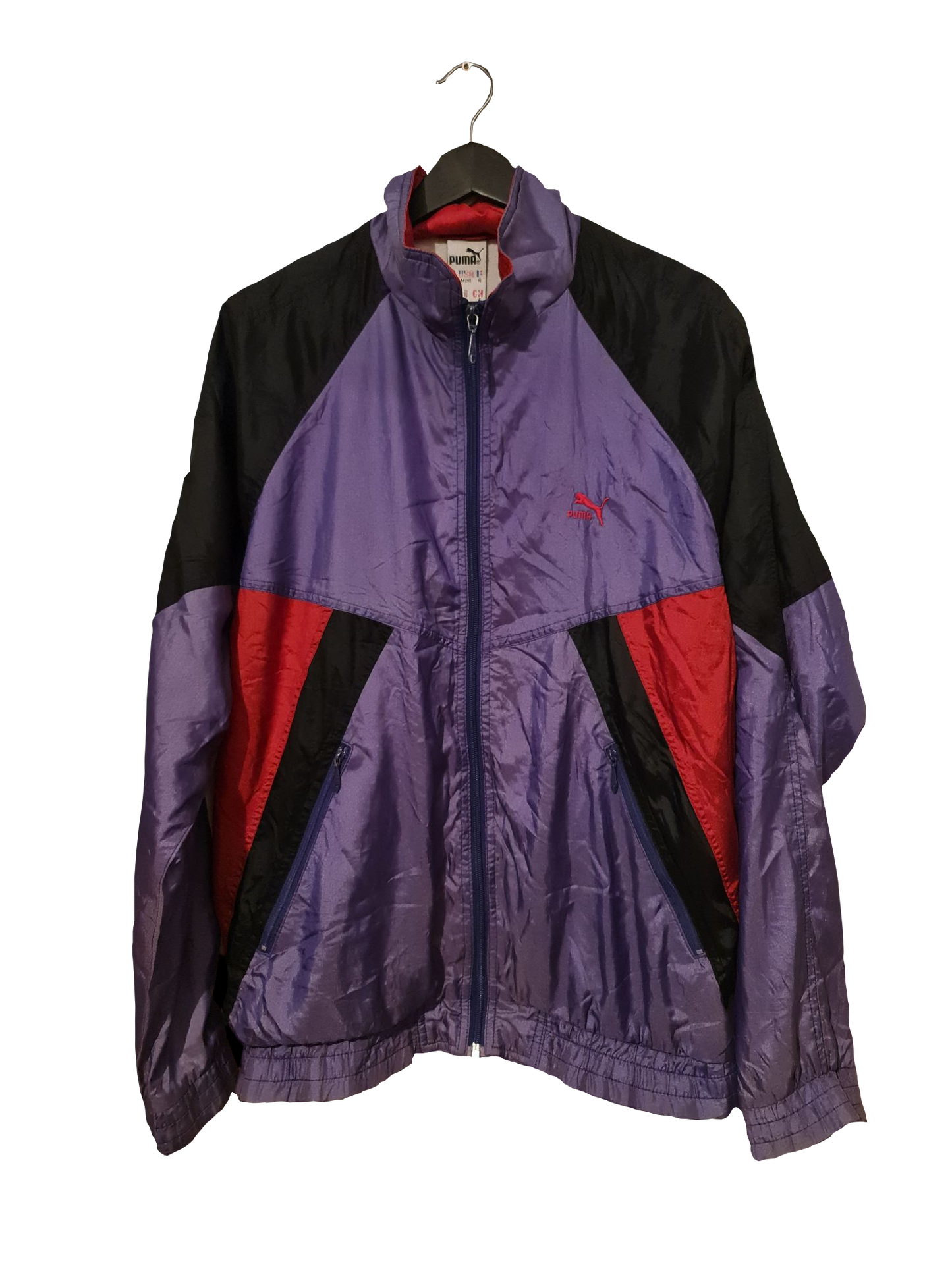 Puma – Vintage Trainingsjacke im Colorblock-Design | XL