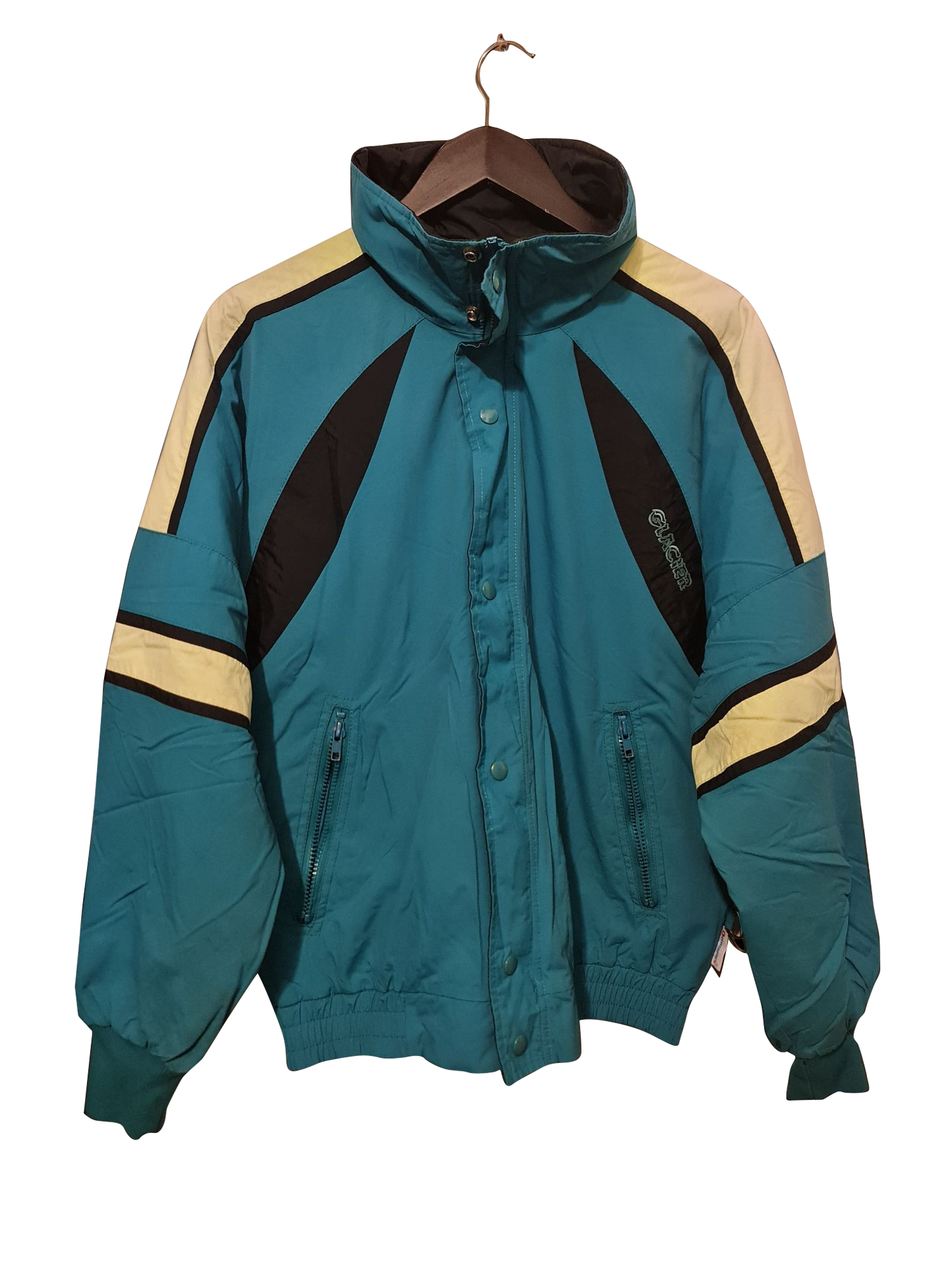 Glacier – Vintage Ski-Jacke mit Stickerei | L–XL
