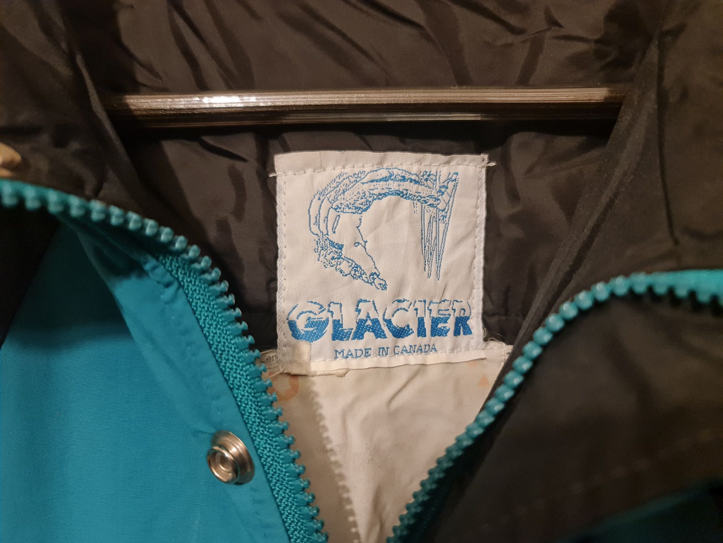 Glacier – Vintage Ski-Jacke mit Stickerei | L–XL