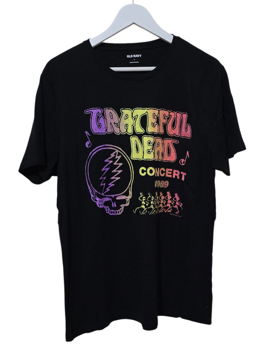 Old Navy Grateful Dead T-Shirt – Concert 1989 Motiv | Größe L