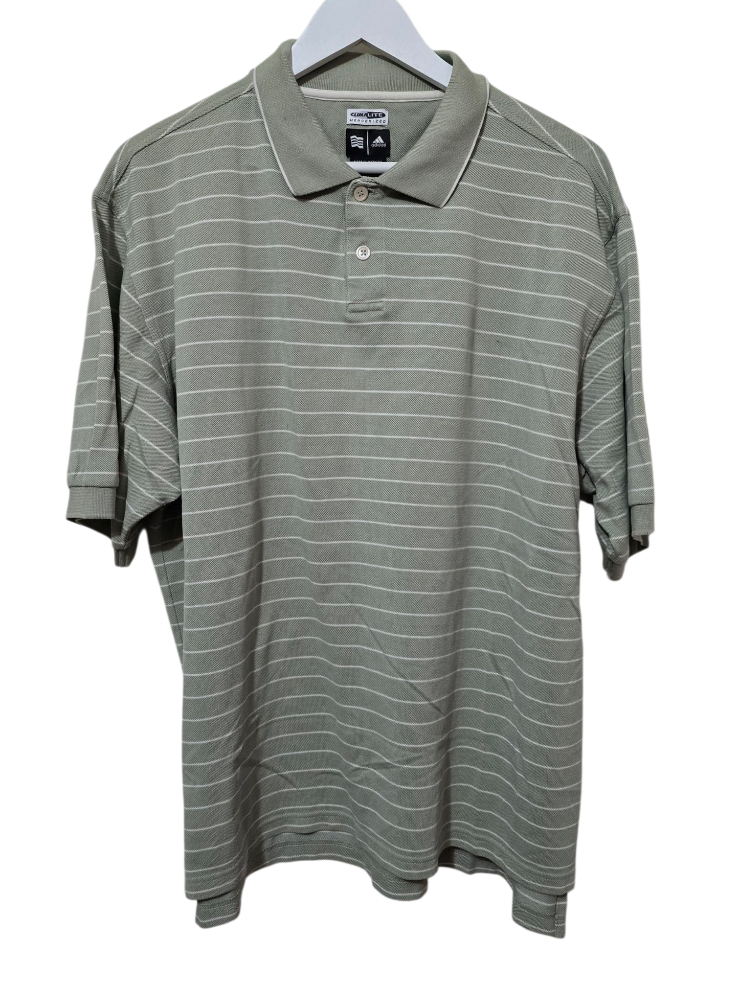 Adidas Climalite Polo-Shirt mit Streifenmuster | Größe L💜✨ Wie Neu