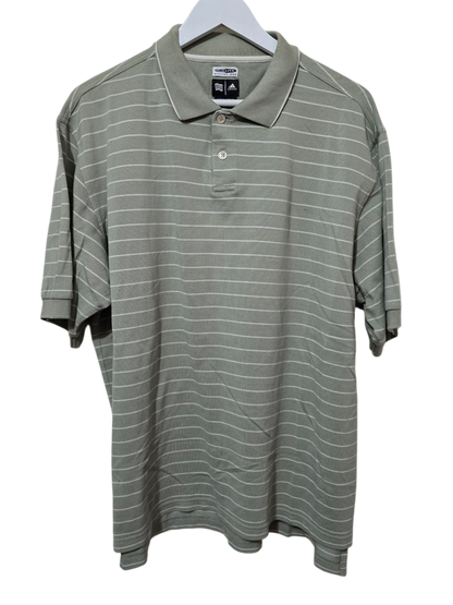 Adidas Climalite Polo-Shirt mit Streifenmuster | Größe L💜✨ Wie Neu