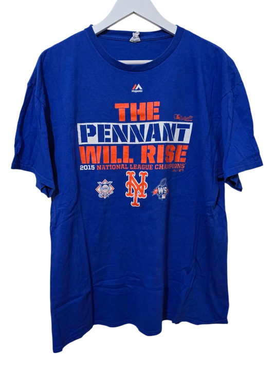 Majestic T-Shirt "The Pennant Will Rise" – New York Mets | Größe XL