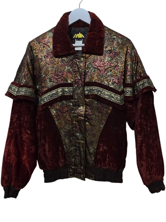 80s Vintage Aria – Samtjacke | S - L