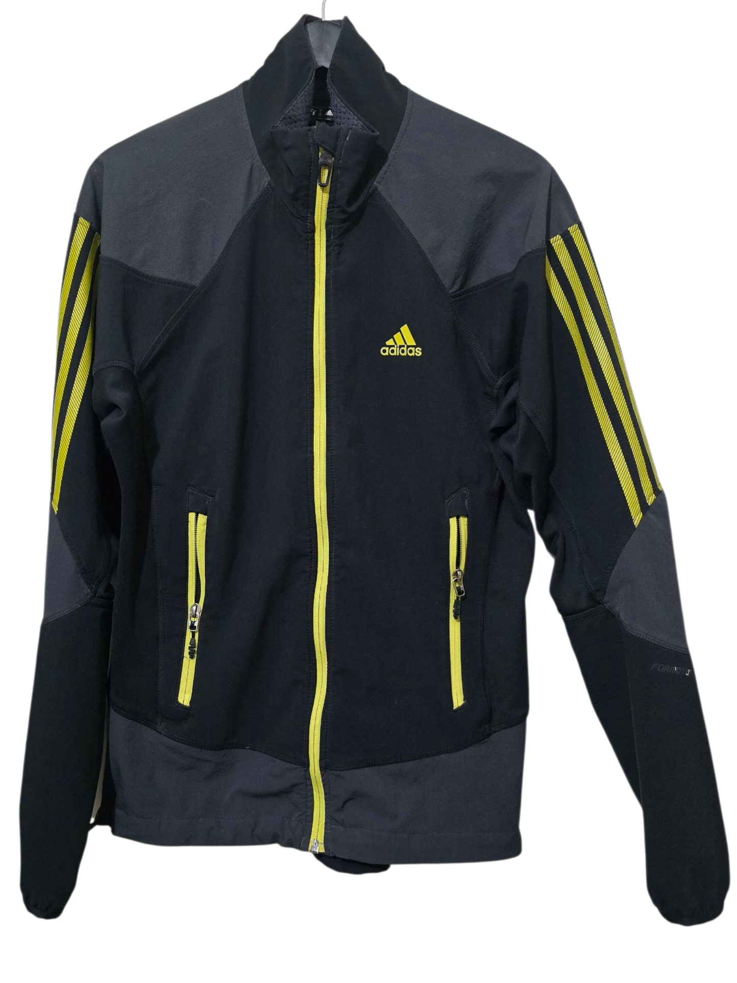 Adidas – Funktionsjacke mit gelben Details | M